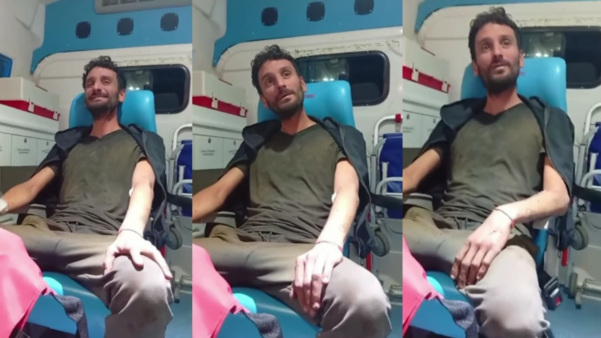 Mariano sufrió un accidente en un campo de La Pampa cuando un caño se zafó y le pegó en el mentón mientras trabajaba con una rastra (Infobae en Vivo)