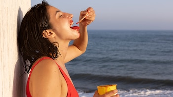 Viandas comer en la playa