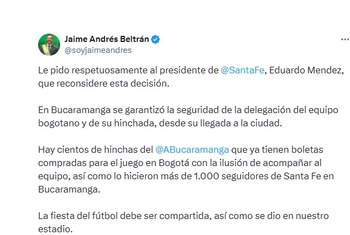 Trino del alcalde de Bucaramanga.