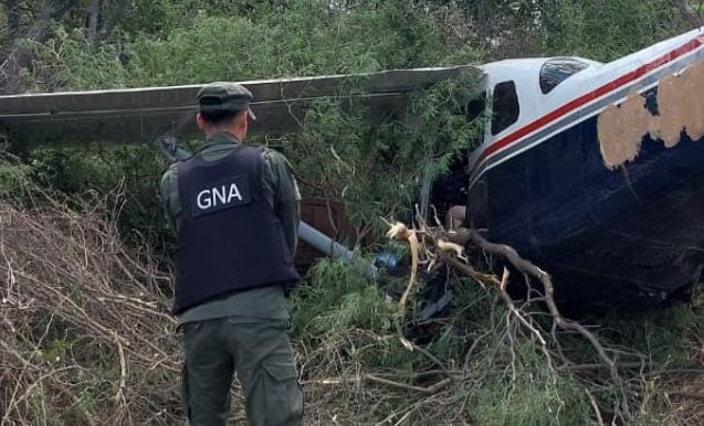 La avioneta cayó en una finca del paraje San Felipe en el departamento Rosario de la Frontera