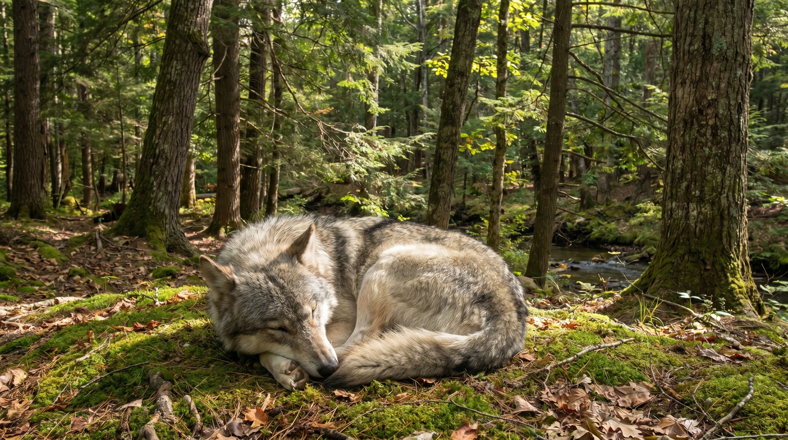 Los lobos suelen dormir durante el día y comenzar su actividad en horarios cercanos al atardecer y amanecer (Imagen Ilustrativa Infobae)