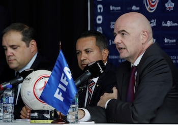 Concacaf propuso poner bajo escrutinio público el liderazgo de Infantino en la FIFA y exigió una revisión integral de su presidencia.. REUTERS/Juan Carlos Ulate