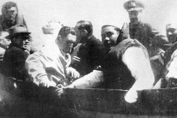 Perón, en la cañonera que