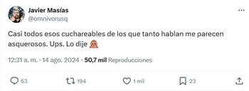 El comentario de Javier Masías