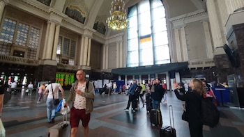 La llegada a la estación