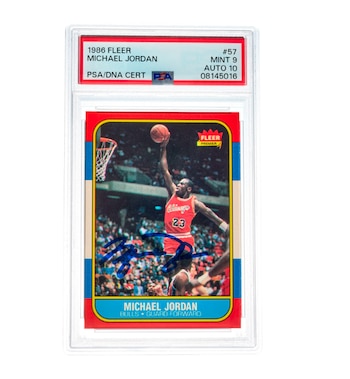1986–87 Fleer #57 Michael Jordan Rookie Card - Joopiter