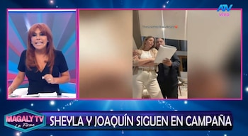 Magaly Medina arremete contra Sheyla Rojas y le recuerda a Sir Winston por defender a Joaquín Ramírez: “Contigo no se iba a casar”. Captura: Magaly TV La Firme.