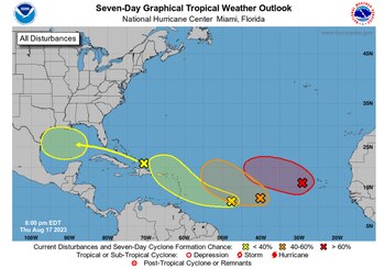 Un área de clima alterado