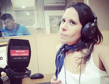 La comunicadora Giovanna Marcela Valencia,