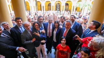 Cecilia Todesca junto al jefe