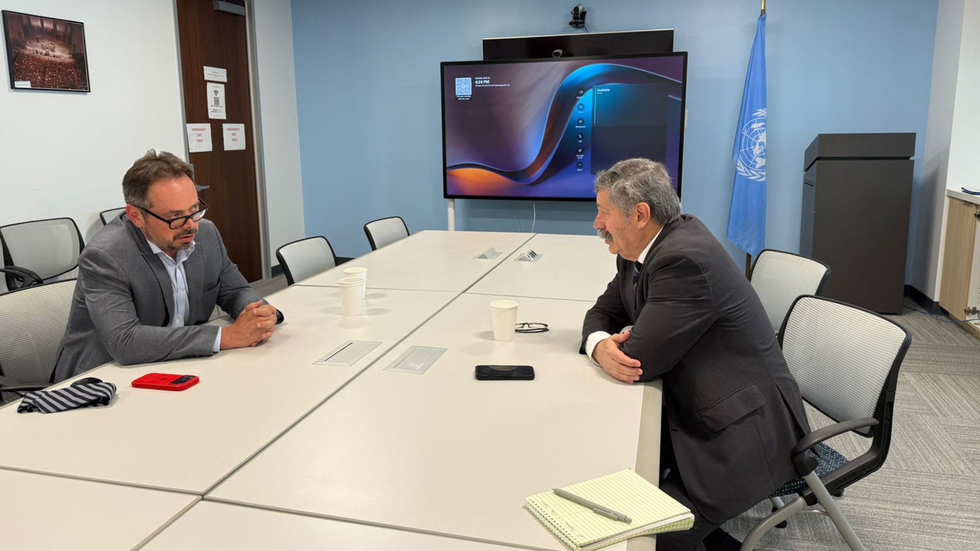 Carlos Ruiz Massieu, representante de la ONU en Haiti, durante el reportaje que concedió a Román Lejtman, corresponsal de Infobae en Washington, (Estados Unidos)