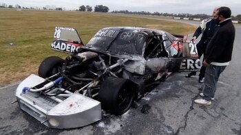 Así quedó el auto de
