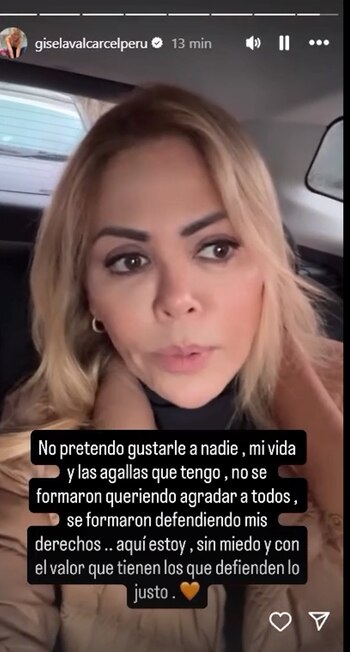 Gisela Valcárcel arremete contra América