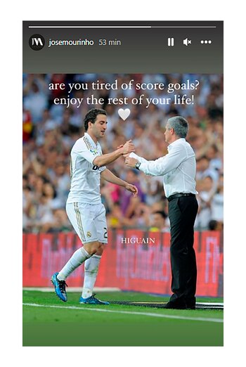 El mensaje de Mourinho