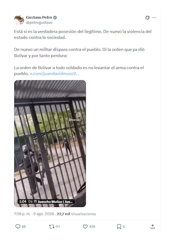 Gustavo Petro se pronunció sobre hechos en Palermo (Huila)