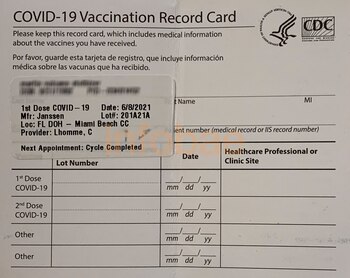 El certificado de vacunación