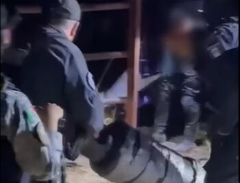 Agentes vieron tanques de gas,