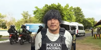 Vuelo que traslada a Erick