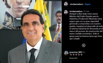 El anuncio sobre el nombramiento de Saab genera interés debido a su perfil controversial - crédito @nicolasmaduro/Instagram
