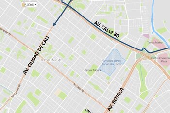 En la imagen, la ruta