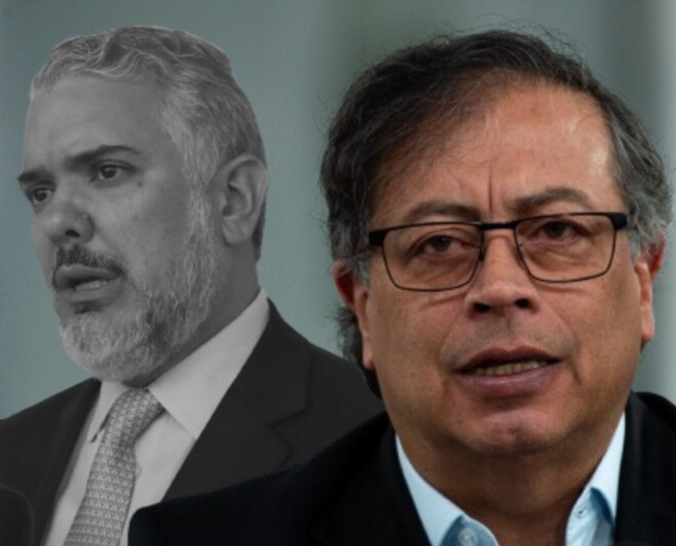 Gustavo Petro atacó a Iván Duque por sus decisiones como presidente - crédito Mauricio Dueñas e Isaac Jiménez/EFE y Chepa Belt/Europa Press
