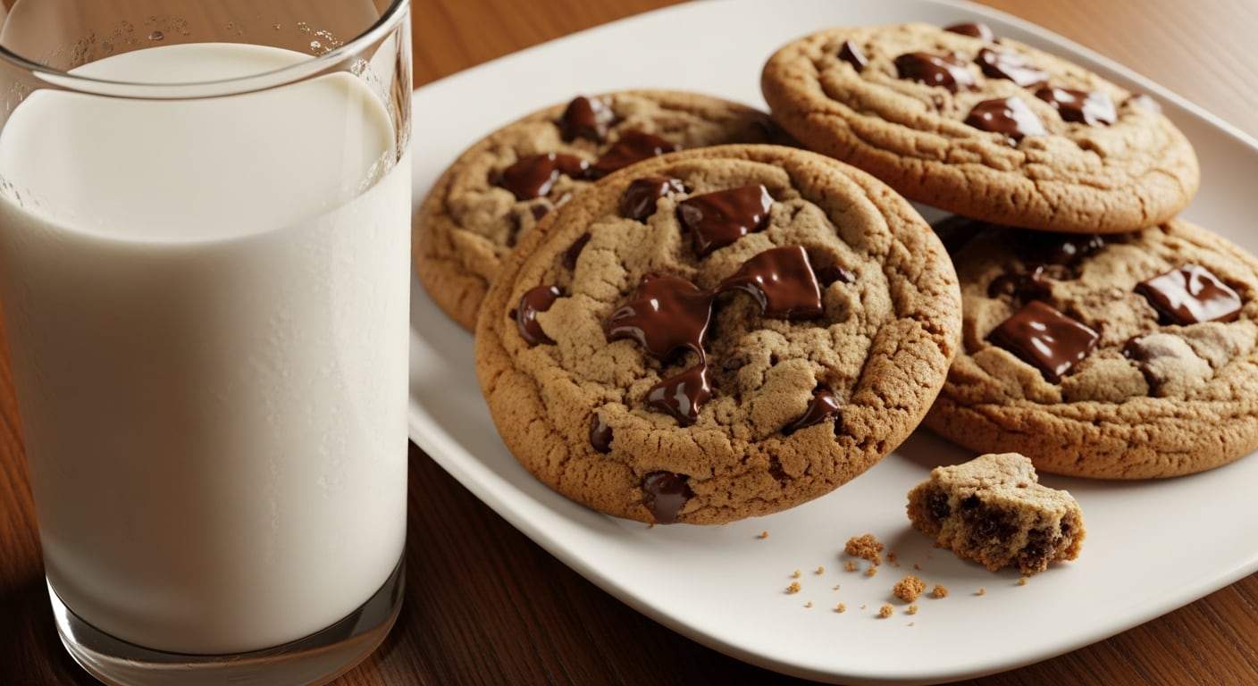 La masa refrigerada da forma a estas galletitas de bordes dorados, con el chocolate fundido en cada bocado (Imagen Ilustrativa Infobae)