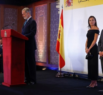 Los reyes a su llegada