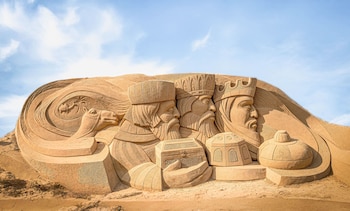 Belén de arena de Las