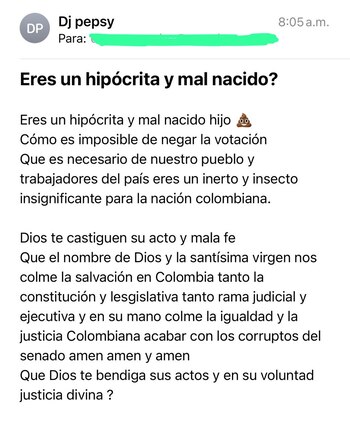 Varios mensajes intimidatorios fueron dirigidos