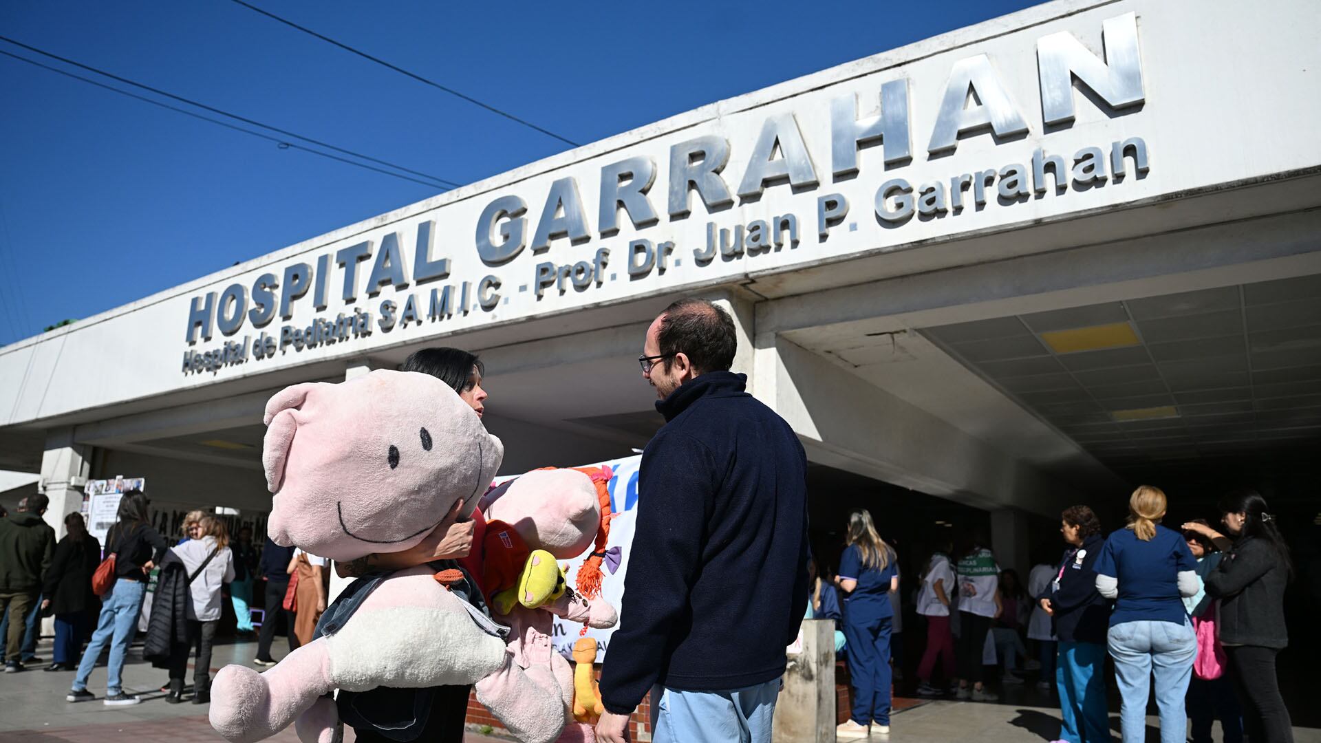 El Gobierno otorgó un bono a los trabajadores del Hospital Garrahan (Maximiliano Luna)