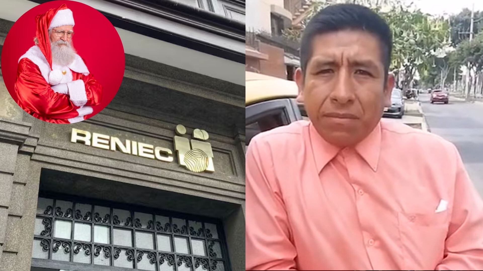 Taxista llamado 'Papá Noel' busca cambiarse de nombre tras error de Reniec | Foto composición: Infobae Perú / RPP