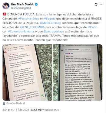 Lina Garrido expuso conversaciones de