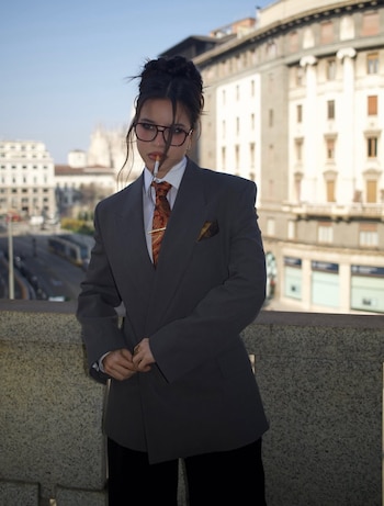 El elegante look de la