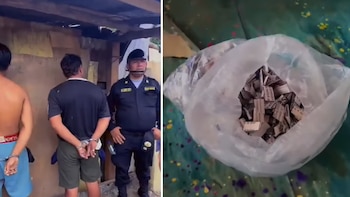 Disfrazados de Chullachaqui, los policías