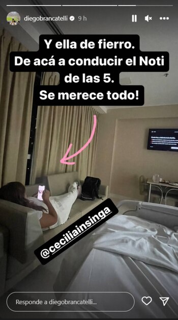 Diego Brancatelli está internado