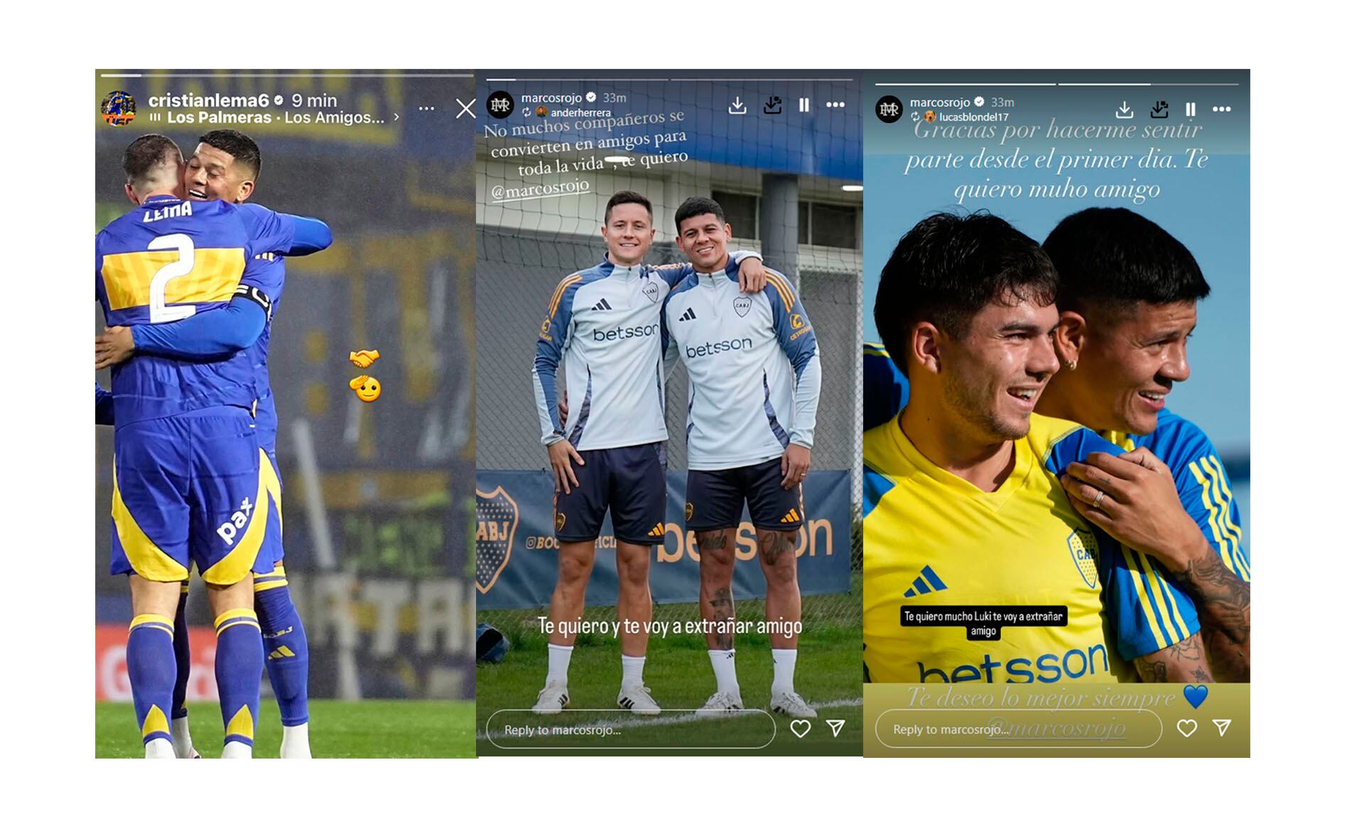 El posteo de Blondel tras la salida de Marcos Rojo de Boca