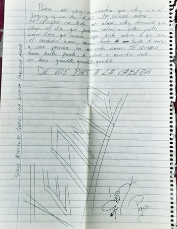 Cristina conserva las cartas que