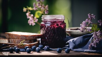 Los arándanos salvajes están llenos