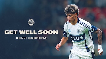 Kenji Cabrera, apartado por lesión. - Crédito: Vancouver Whitecaps