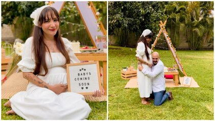 Fichis, hermano de Yuya, y Paola Poulain anuncian embarazo arcoíris 