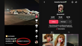 La colombiana publicó en Tik