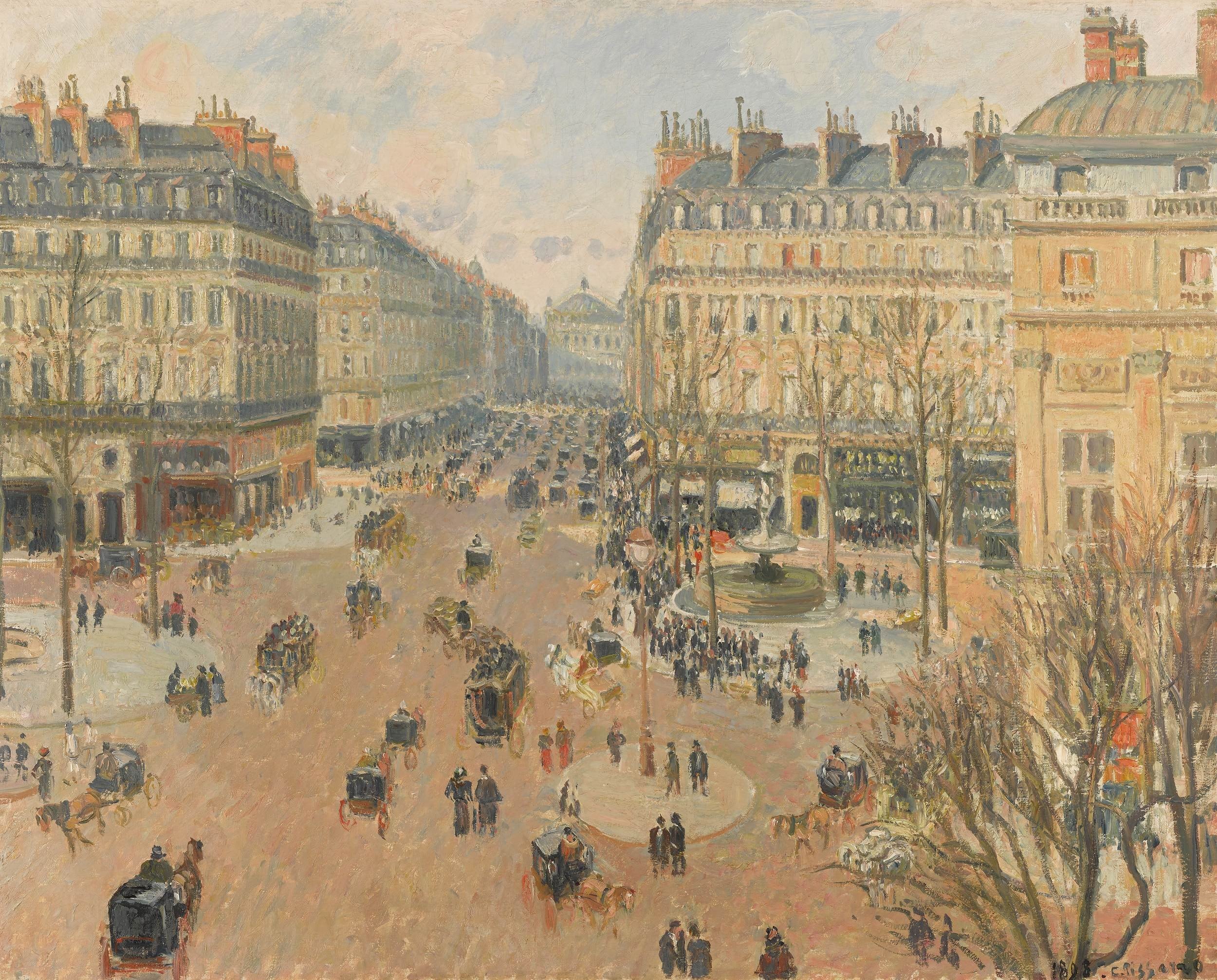 La obra de Camille Pissarro, fechada en 1898, se estima entre USD 30 y 40 millones
