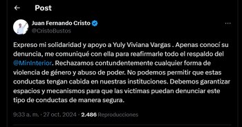 El ministro del Interior expresó