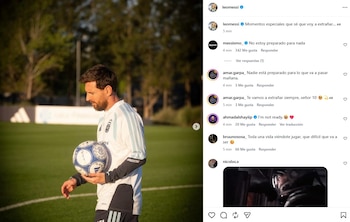 posteo messi último selección