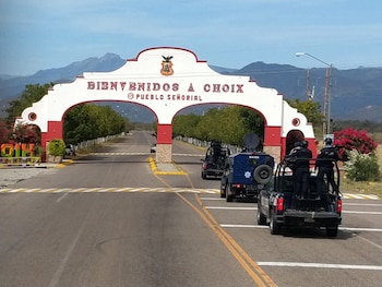 La entrada al municipio de