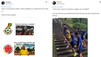 Memes partido Colombia-Ghana sobre los "brujos" del país africano - crédito X