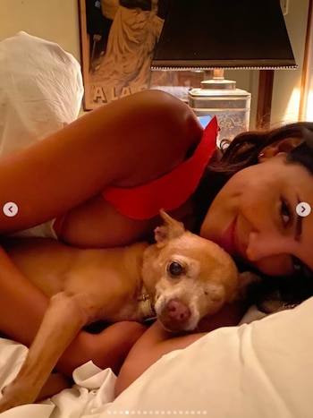 Eiza González anuncia la muerte de su mascota Pasita, quien la acompañó durante 24 años (IG)