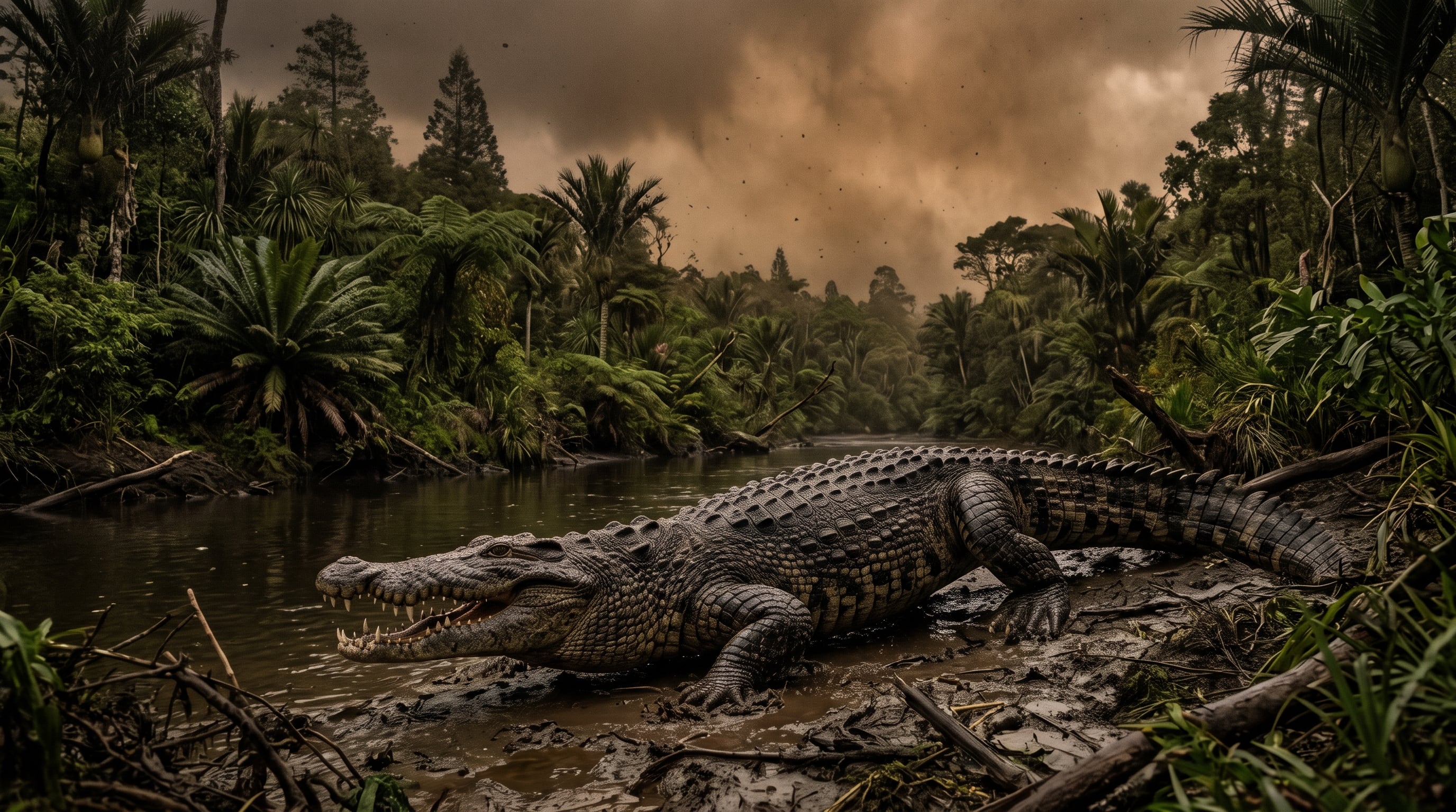 Los pseudosuquios ocuparon nichos ecológicos en zonas ribereñas y continentales desde la aparición de los primeros dinosaurios. (Imagen Ilustrativa Infobae)