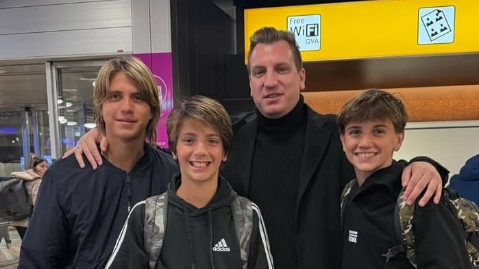 Maxi López recuperó la cotidianeidad con sus tres hijos que tuvo con Wanda Nara desde que se instaló en Argentina (Instagram)