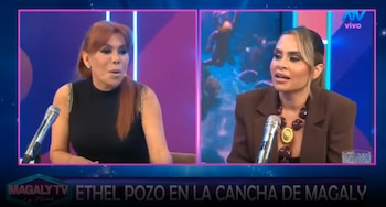 Ethel Pozo admite posible error con Janet Barboza tras fuerte reclamo de Magaly Medina. Captura: Magaly TV La Firme.